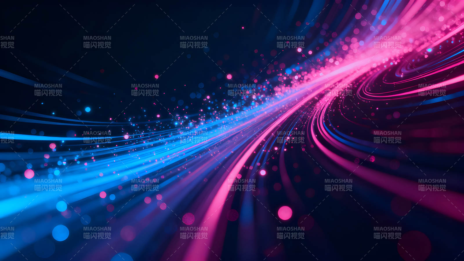 霓虹光束流動抽象背景圖片