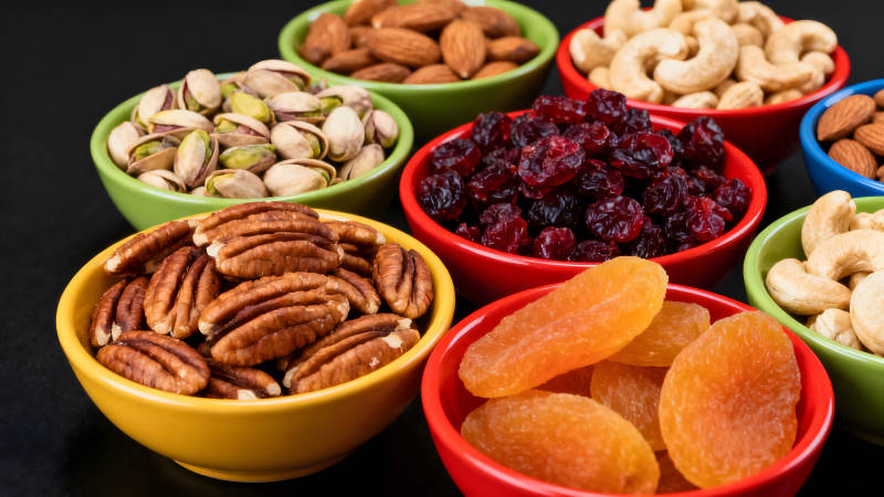 坚果干果汇聚缤纷色彩-图片