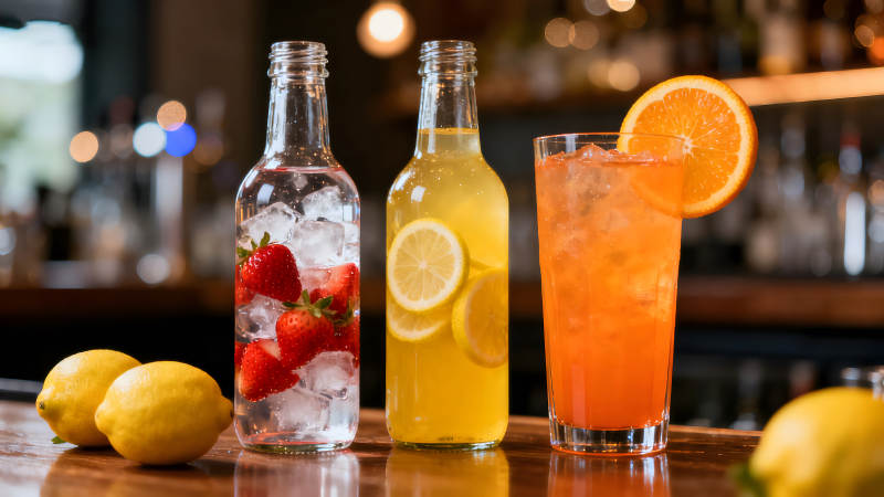 夏日饮品特写缤纷清爽-图片