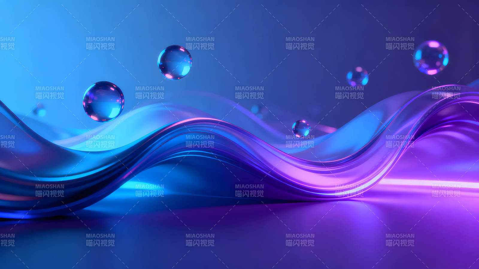 抽象的蓝色紫色艺术背景图片