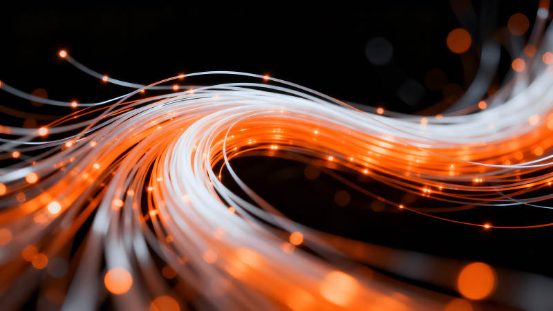 光纤网络抽象艺术-图片