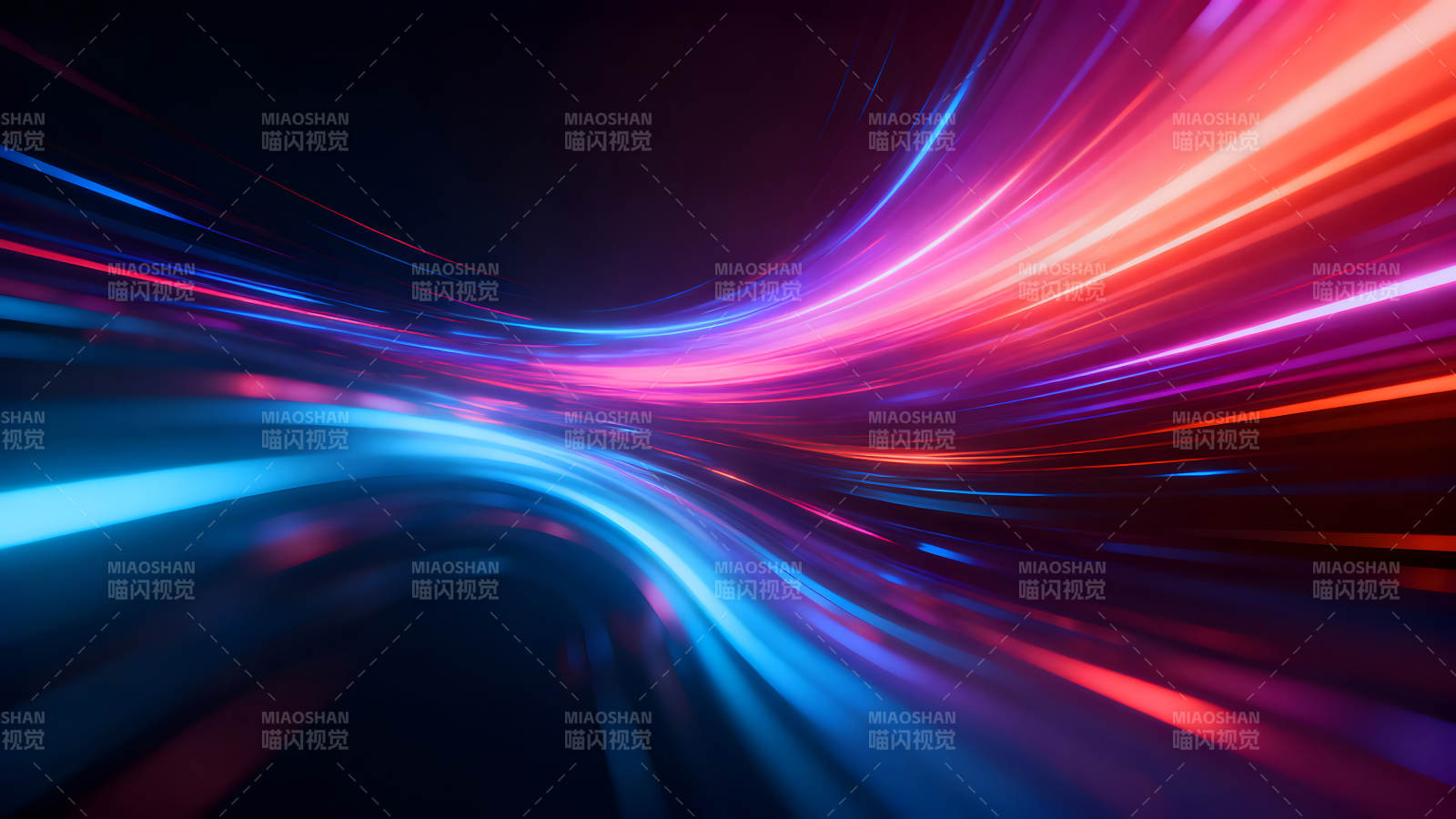 炫彩光束流動感十足的視覺效果-圖片