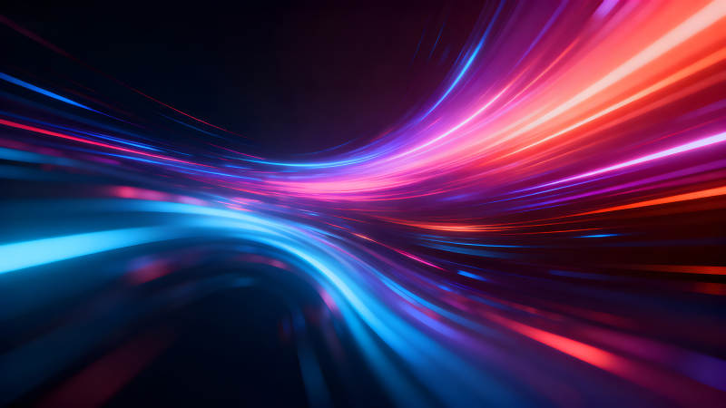 炫彩光束流動(dòng)感十足的視覺(jué)效果-圖片