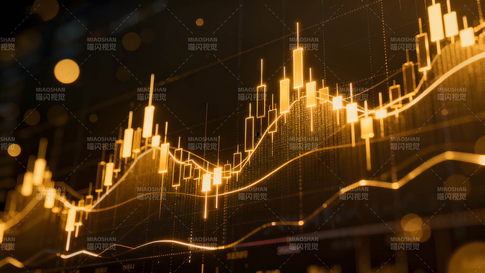 金融市場數據圖表顯示上升趨勢-圖片