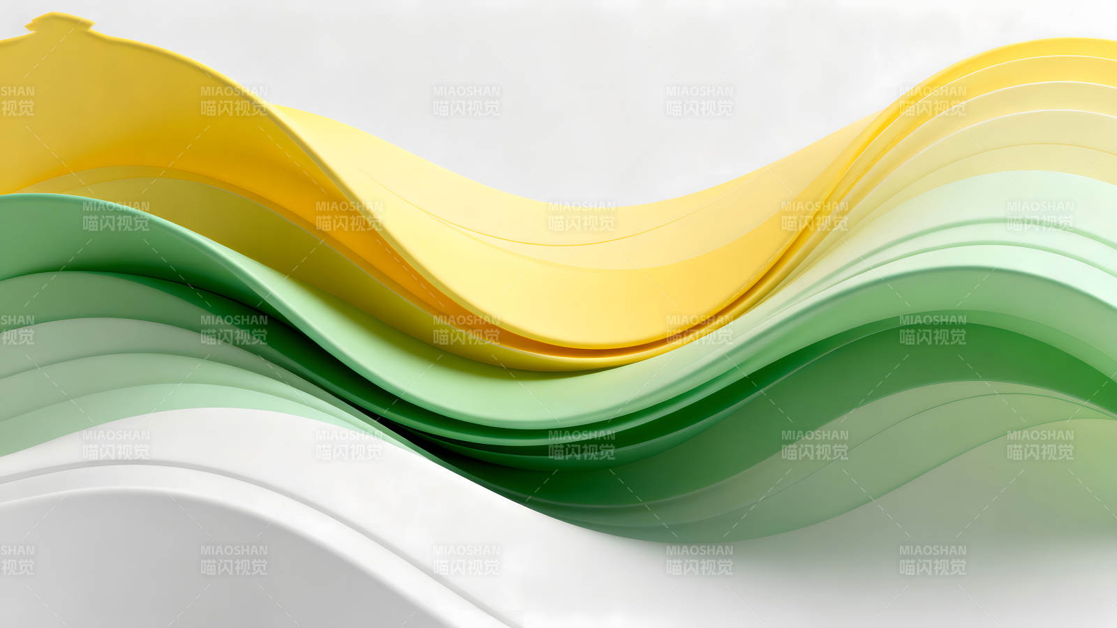 色彩鲜明流畅的曲线构成图片