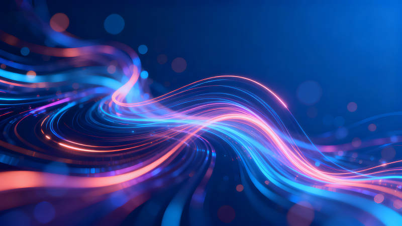 抽象光線流動背景-圖片