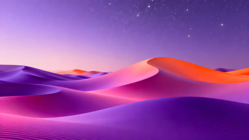 梦幻沙漠星空图片