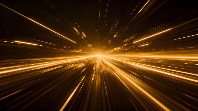 金色光芒汇聚中心点-图片