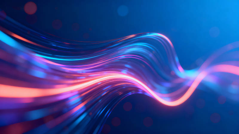 抽象光線流動(dòng)效果圖-圖片