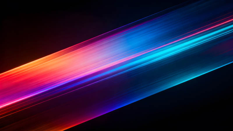 絢麗的色彩線條交織抽象的光線背景-圖片