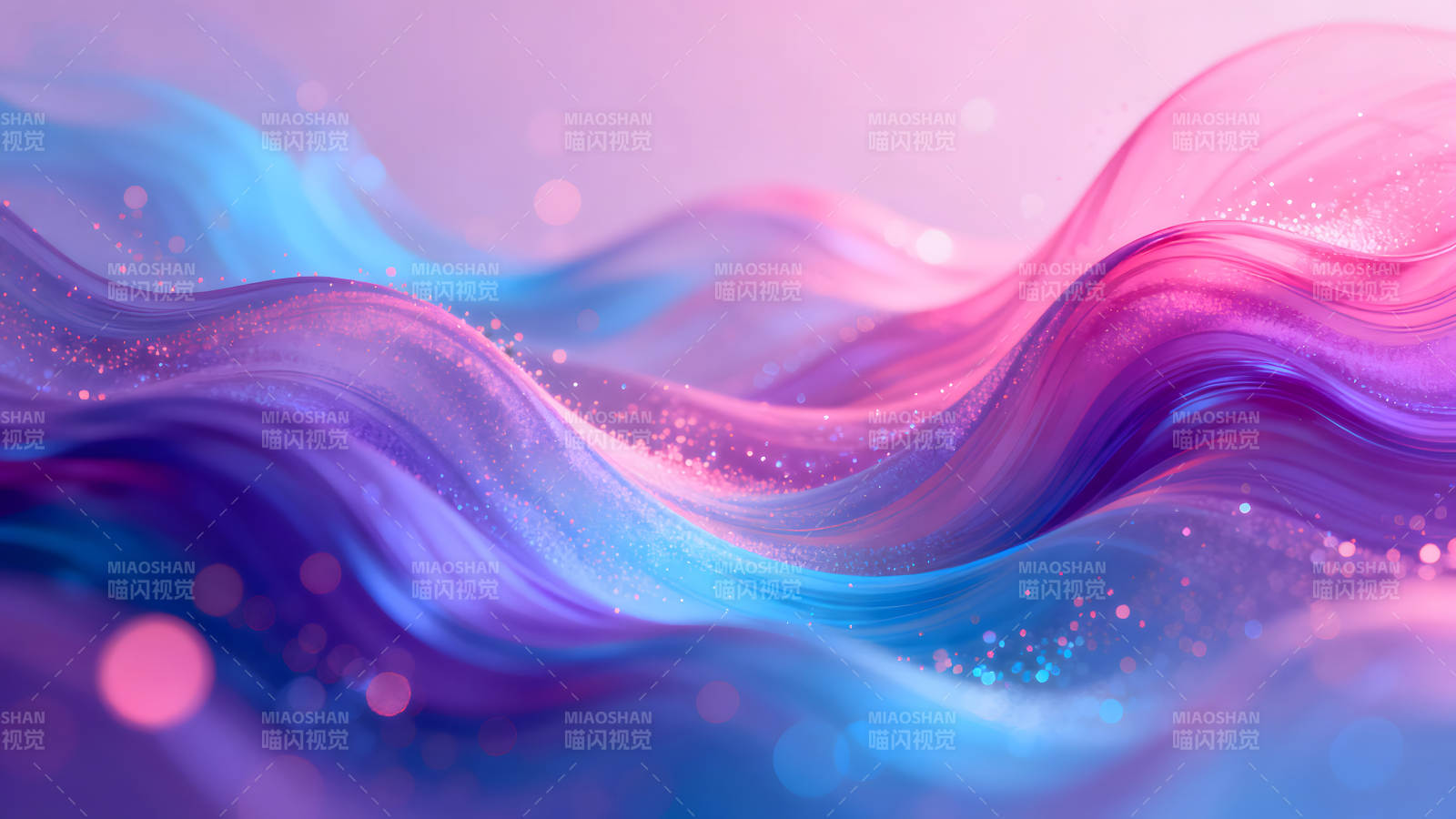 抽象流动色彩梦幻背景-图片