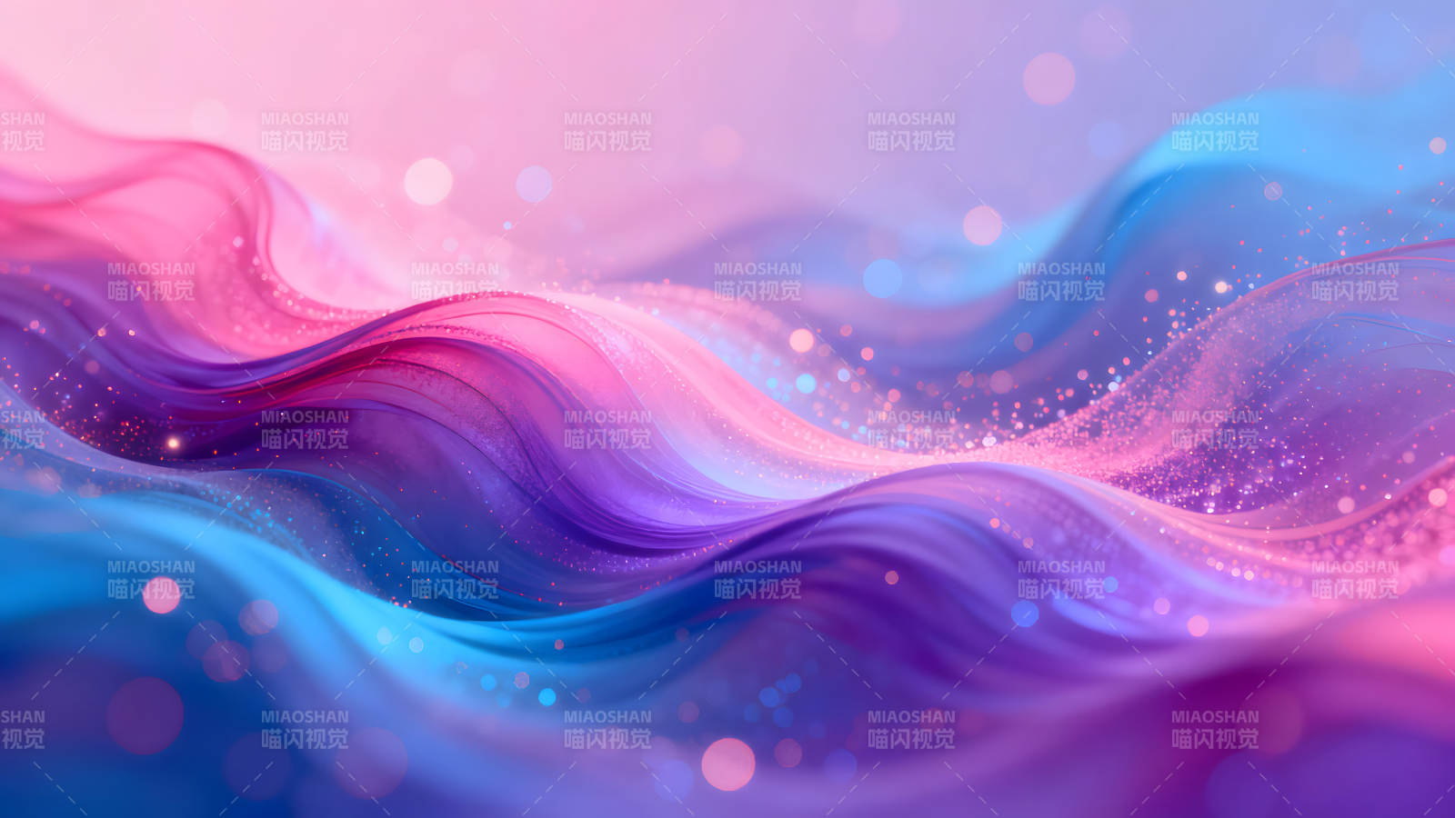 夢幻色彩的抽象波浪背景-圖片