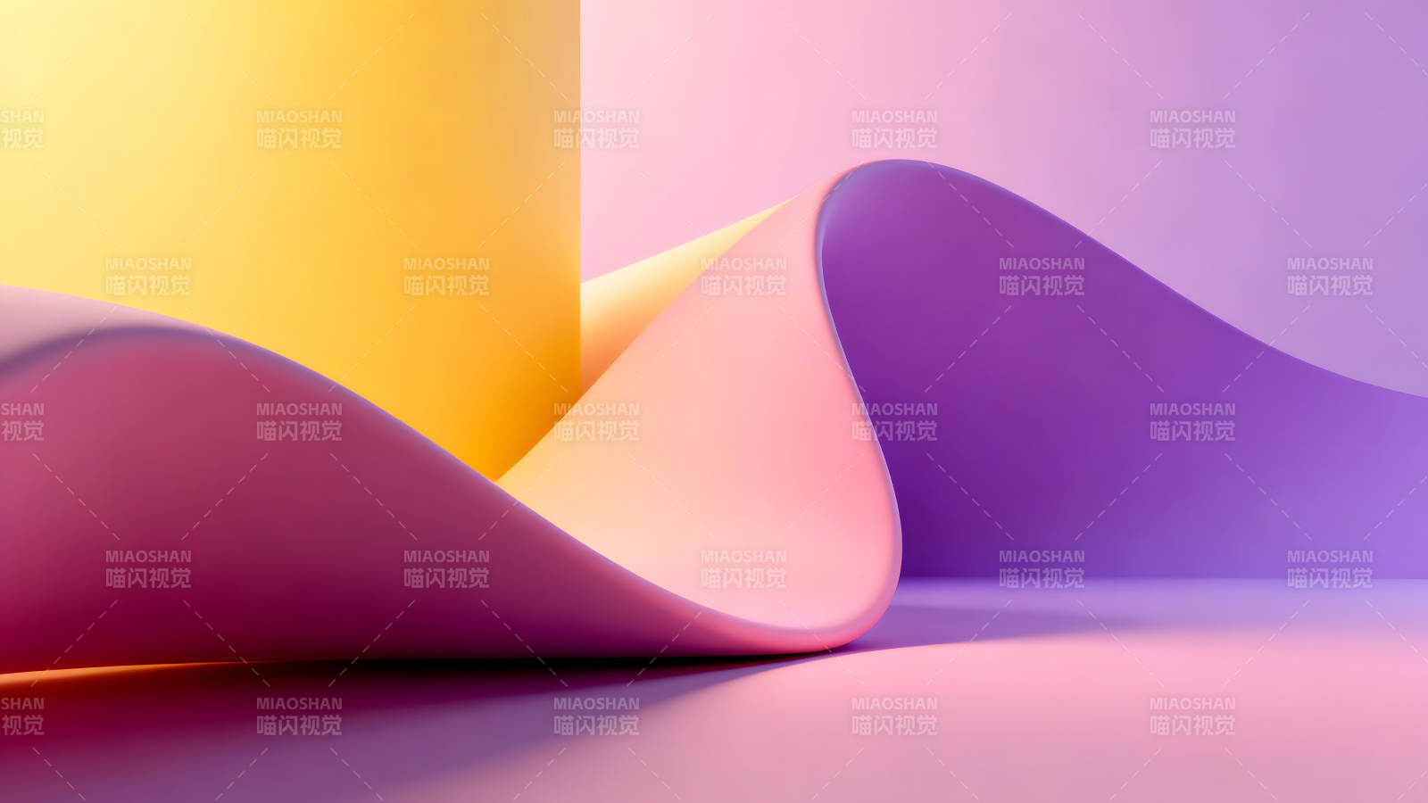 抽象的柔和色彩几何形状组合图片