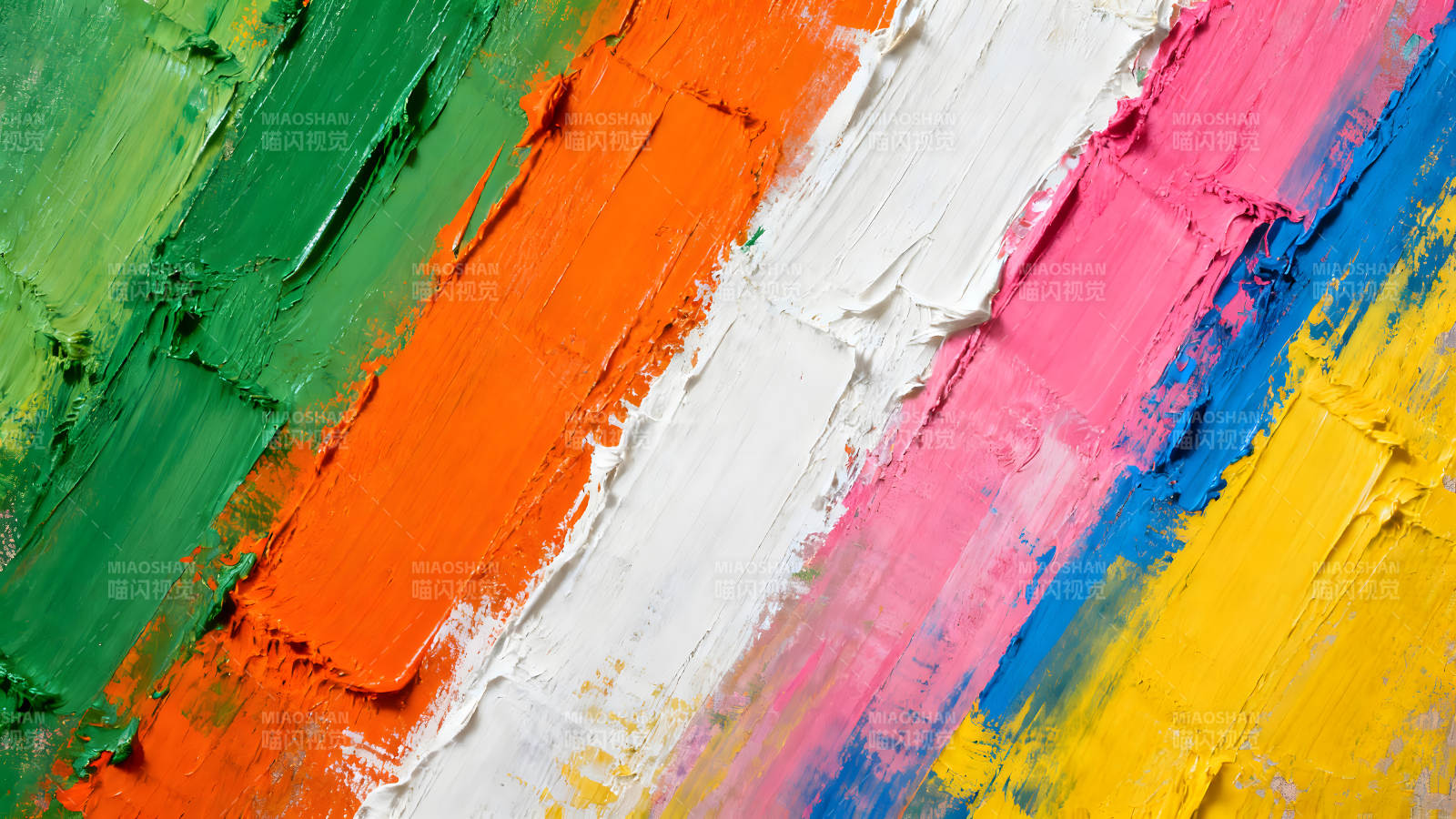 色彩斑斕的抽象油畫圖片