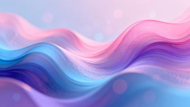 抽象的流动色彩纹理充满艺术气息-图片