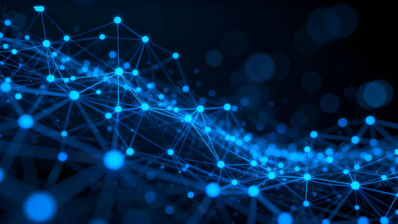 蓝色网络科技视觉效果-图片