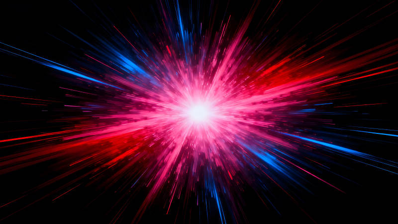 宇宙爆發(fā)的光芒充滿能量爆發(fā)力-圖片