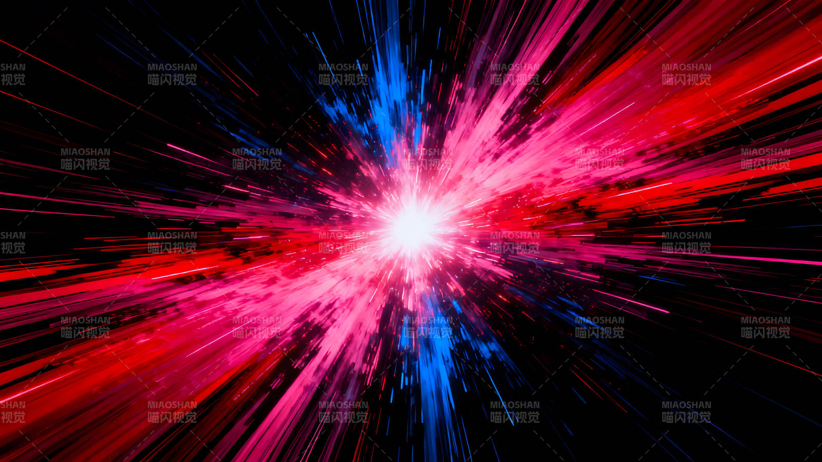 絢麗的光線爆發在黑暗宇宙中-圖片