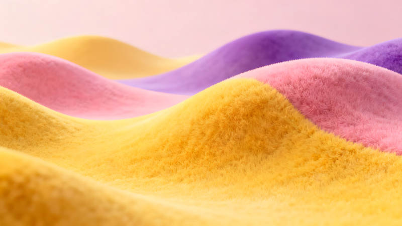 毛茸茸的彩色波浪形圖案-圖片