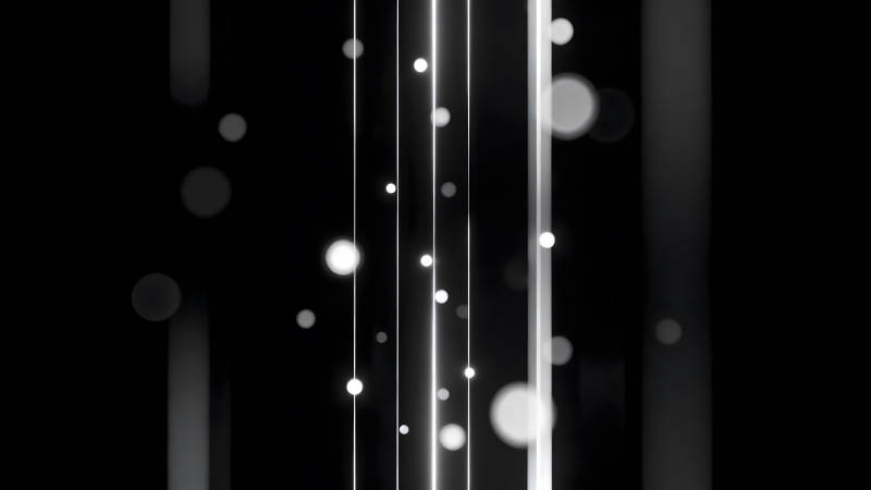 黑白线条与光点抽象艺术-图片