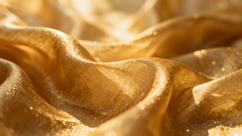 金光閃閃的綢緞-圖片