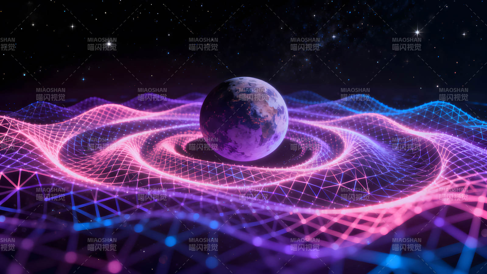 宇宙星球抽象艺术图-图片