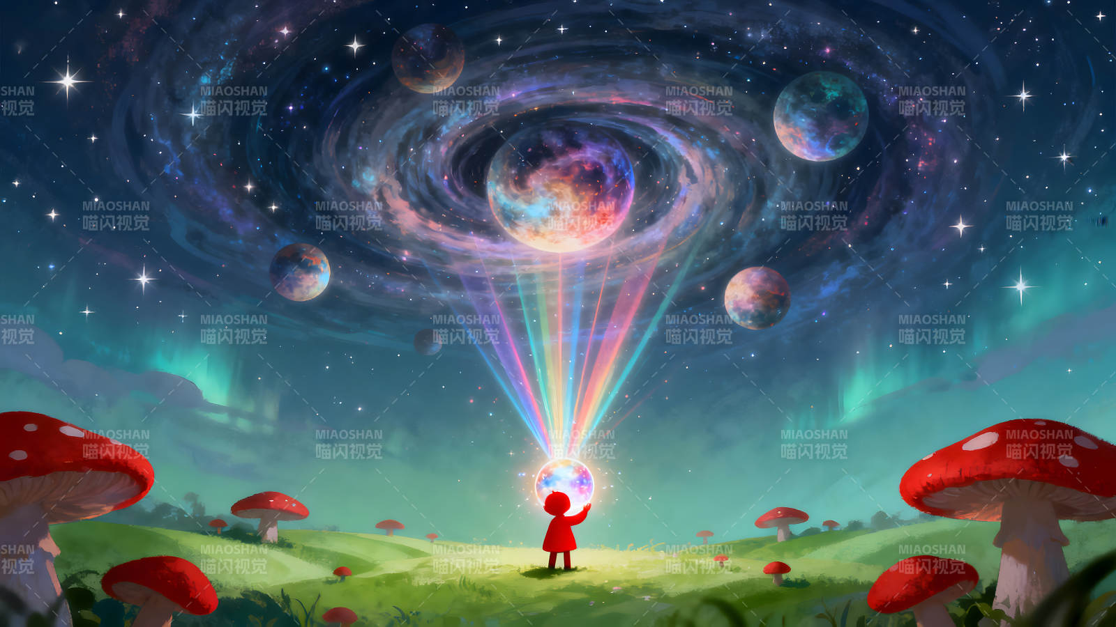 星空下的奇幻冒险之旅图片