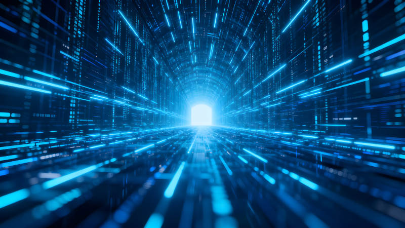 数据通道光影交织通往未来-图片