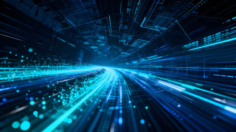 數(shù)字科技隧道高速移動(dòng)視覺(jué)-圖片