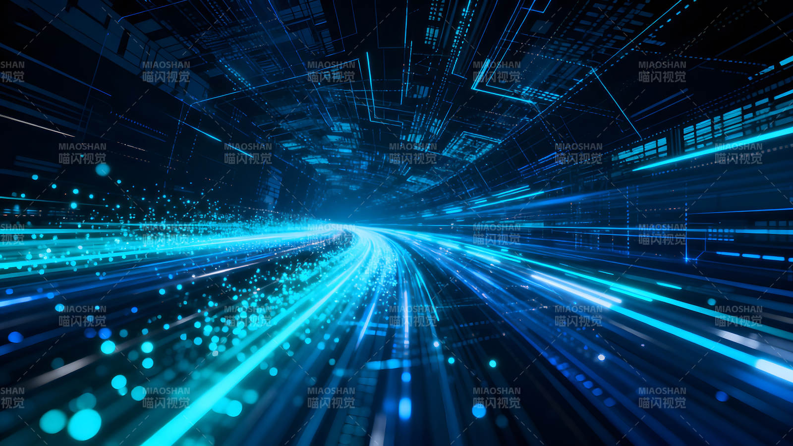 數(shù)字科技隧道高速移動(dòng)視覺-圖片