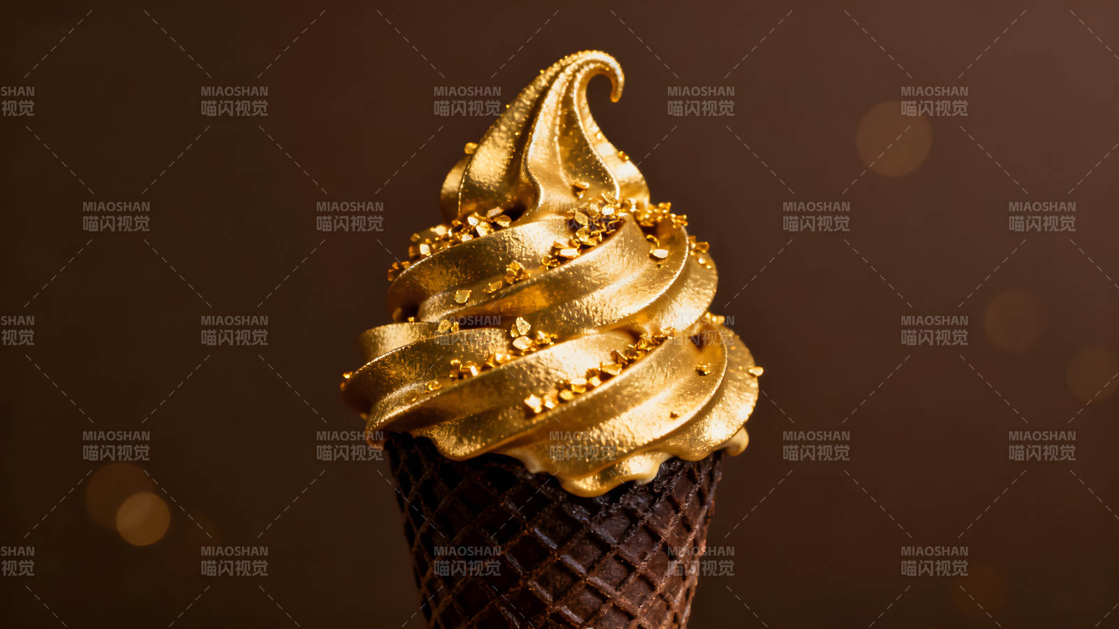 金箔冰淇淋巧克力脆筒-圖片