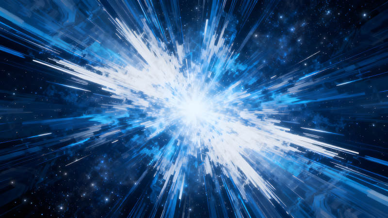 宇宙爆发能量释放星空-图片