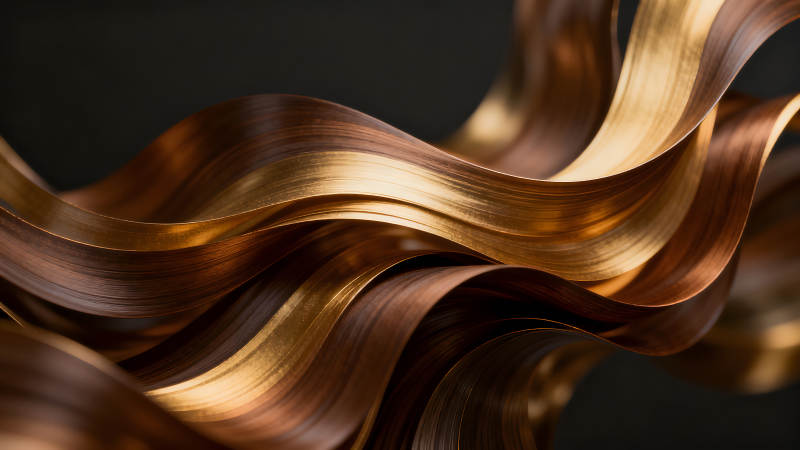 金屬質(zhì)感抽象藝術(shù)圖案-圖片