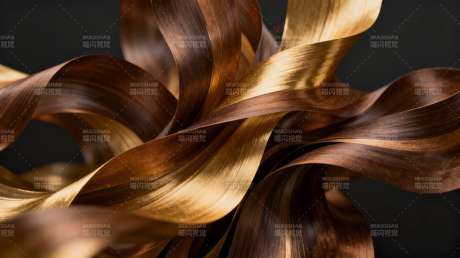 金屬質感藝術抽象畫面-圖片