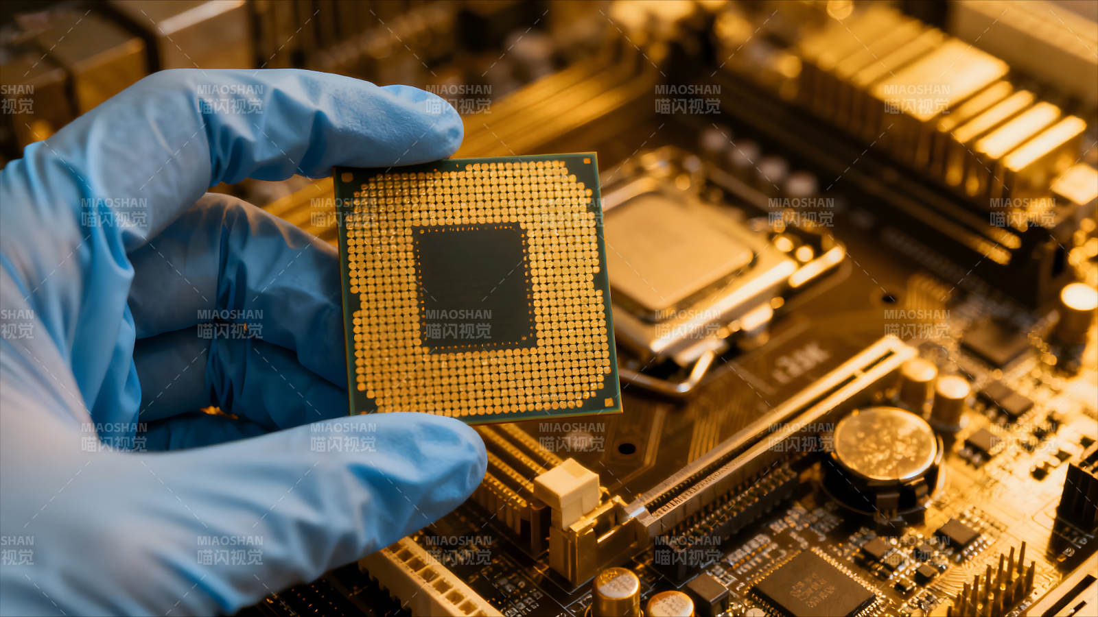 CPU与主板特写维修图-图片