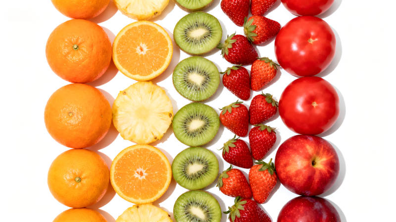 水果拼盤排列展示-圖片