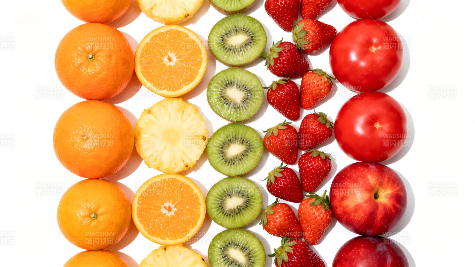 水果拼盤排列展示-圖片