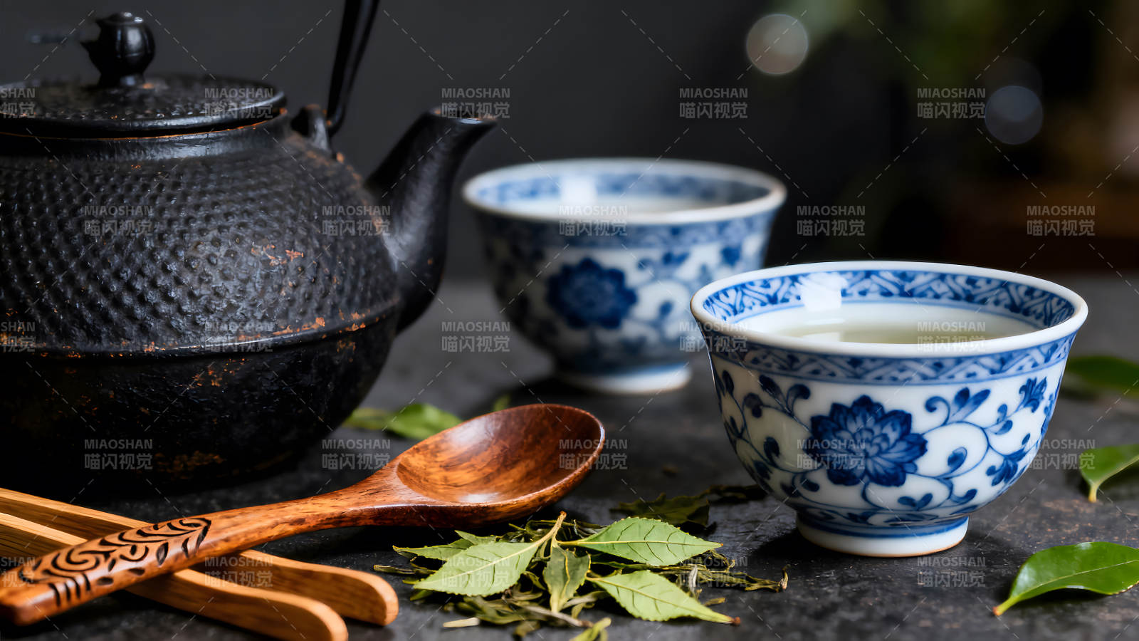 茶具静物拍摄茶香袅袅意境悠远-图片