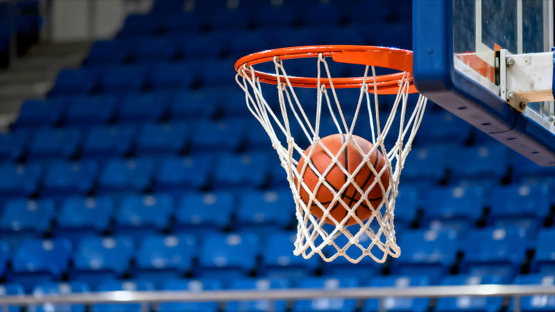 篮球入网瞬间赛场精彩瞬间-图片