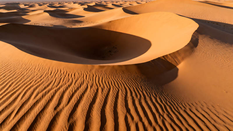 沙漠風光沙丘的壯麗景象-圖片