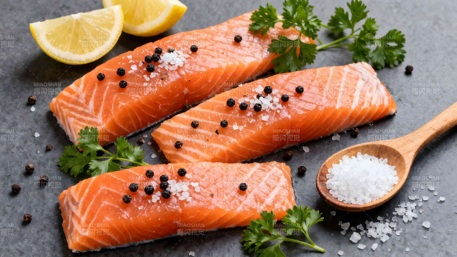 鲜美三文鱼配料-图片