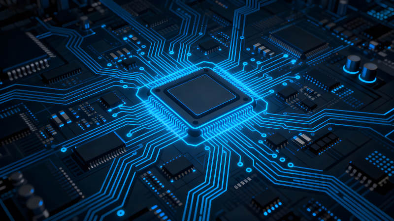 电路板特写科技感十足-图片