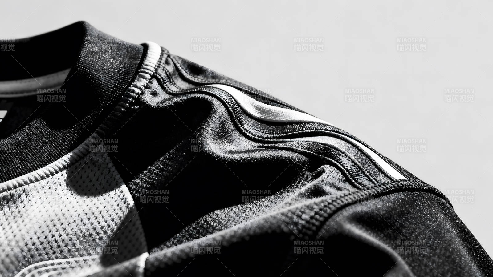 黑色運(yùn)動(dòng)服細(xì)節(jié)特寫-圖片
