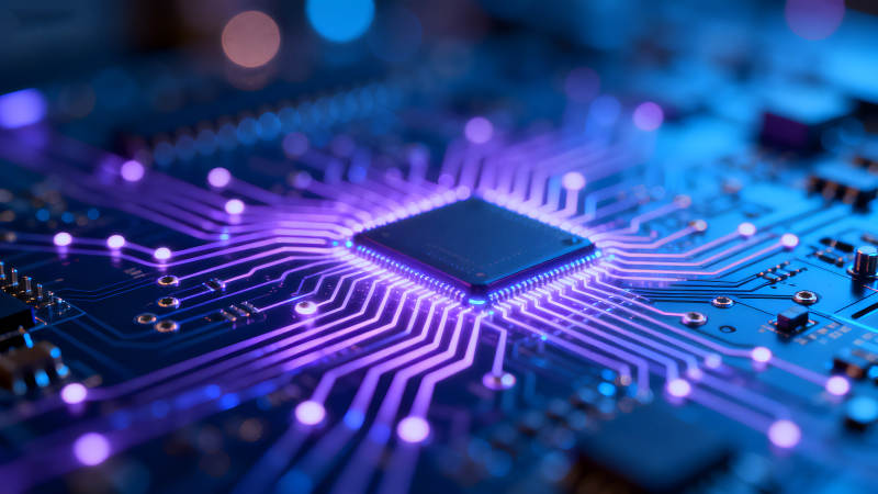 电路板细节图科技感十足图片