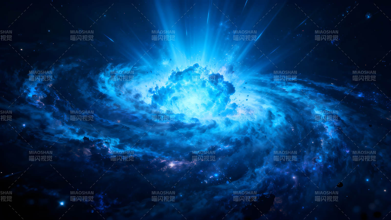 宇宙星云爆发壮丽的景象图片