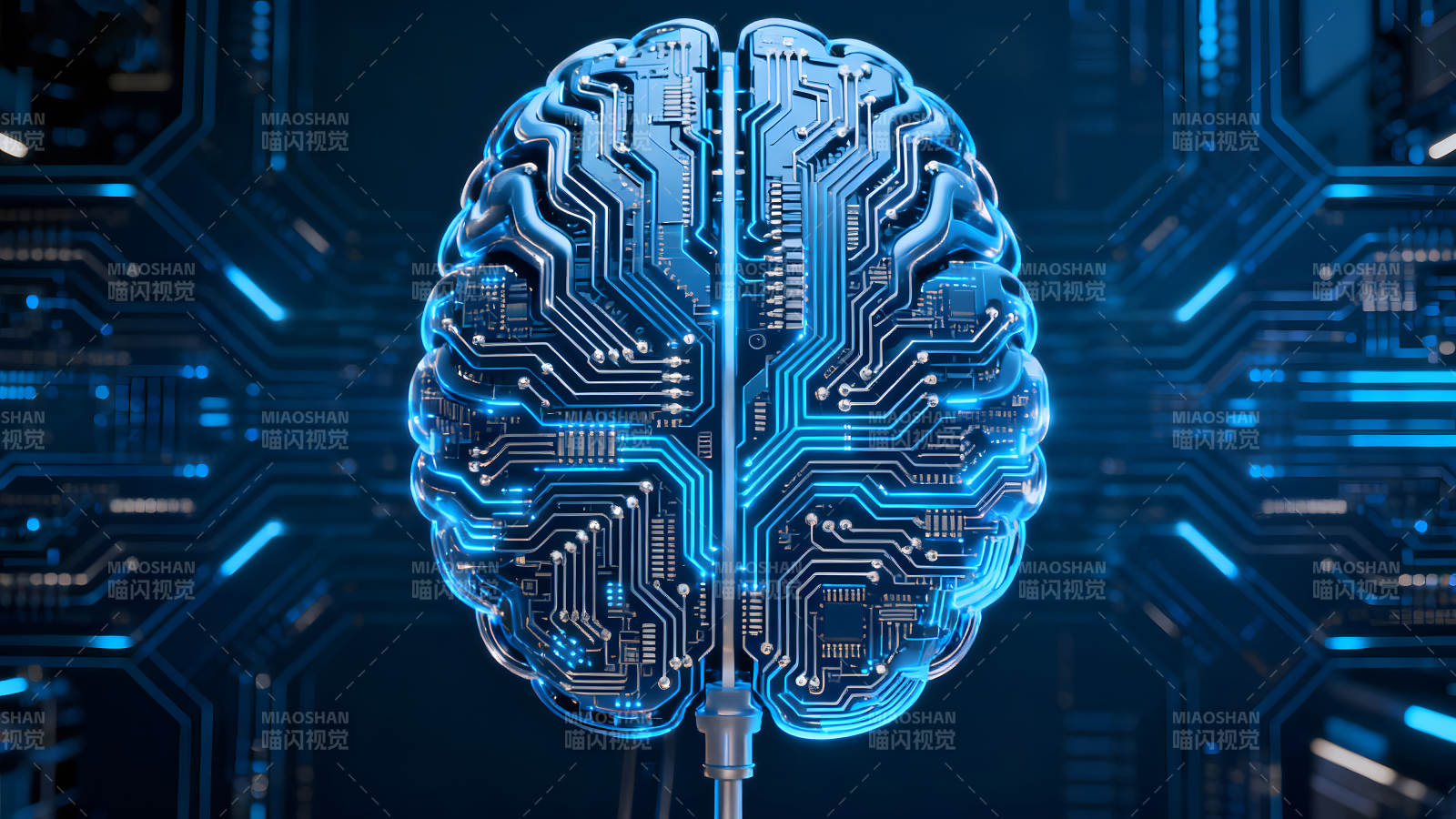 電子大腦科技感十足圖片