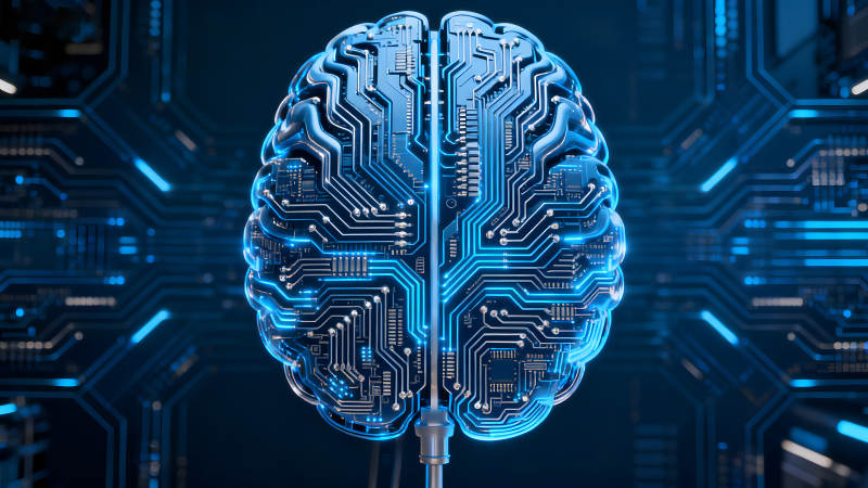 电子大脑科技感十足-图片