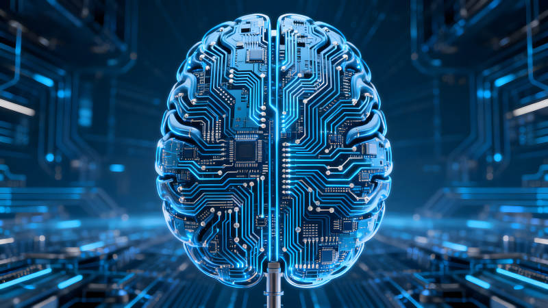 电子大脑科技感十足-图片