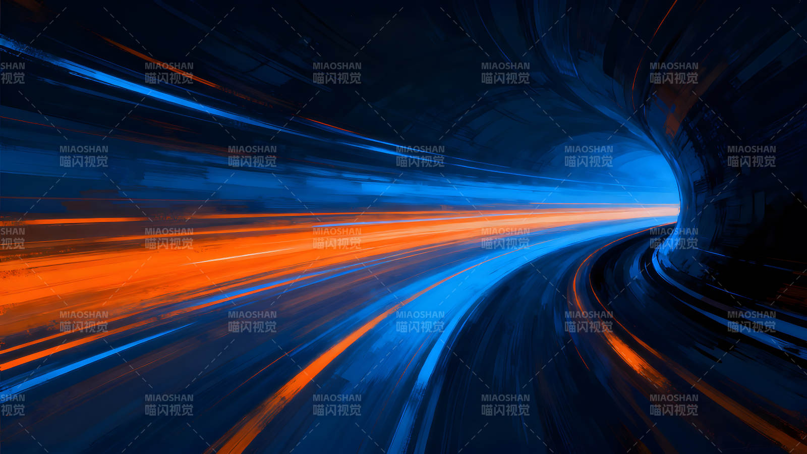 隧道光束速度抽象艺术图片