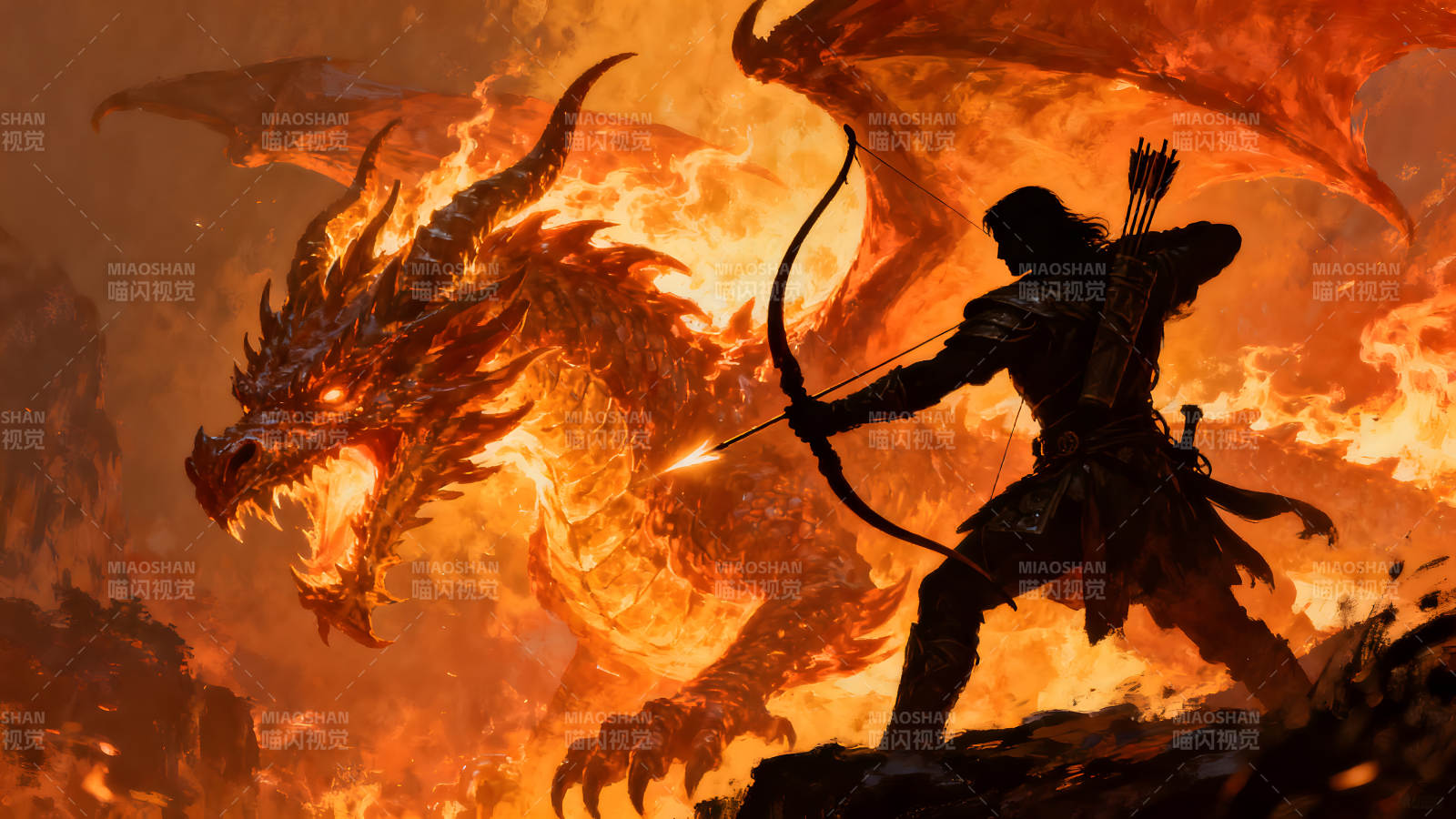 勇者射龙火龙喷焰-图片